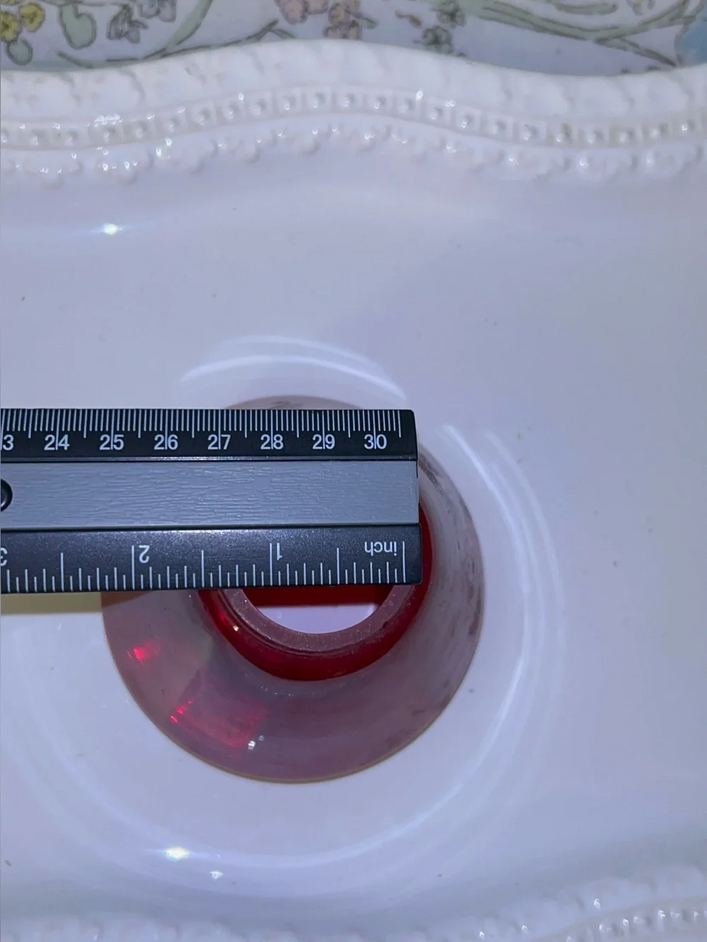 Ruby Red Replacement Shade Hurricane Chimney top Lantern Lamp Globe